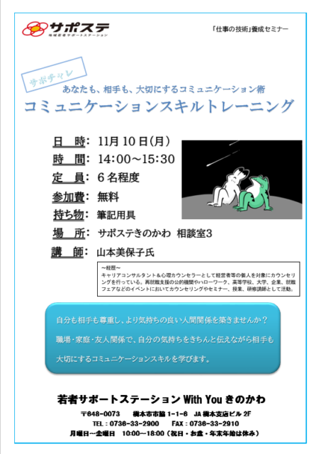 サポチャレ～コミュニケーションスキルトレーニング～